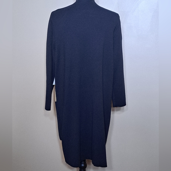 Jones Studio Separates Camel & Black Knit Cardigan Duster Sweater 1X NWT - Picture 4 of 13